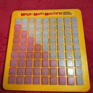 Magic Math Machine Addition Subtraction Learning Toy Yellow